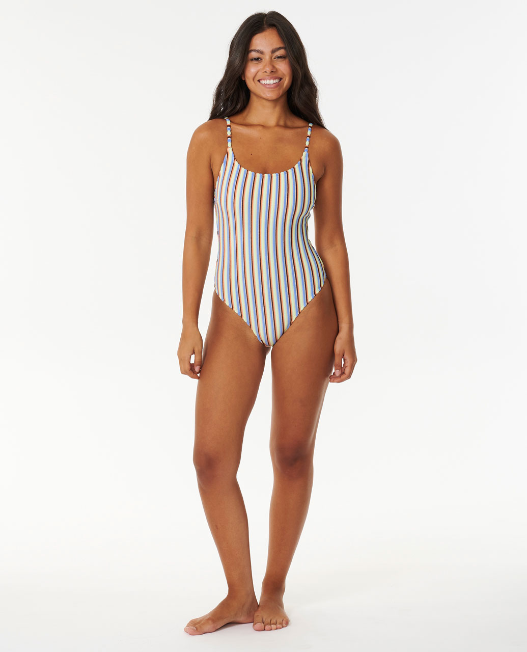 Rip Curl Tropics Stripe Cheeky Onepiece Ozmosis One Piece Swimsuits