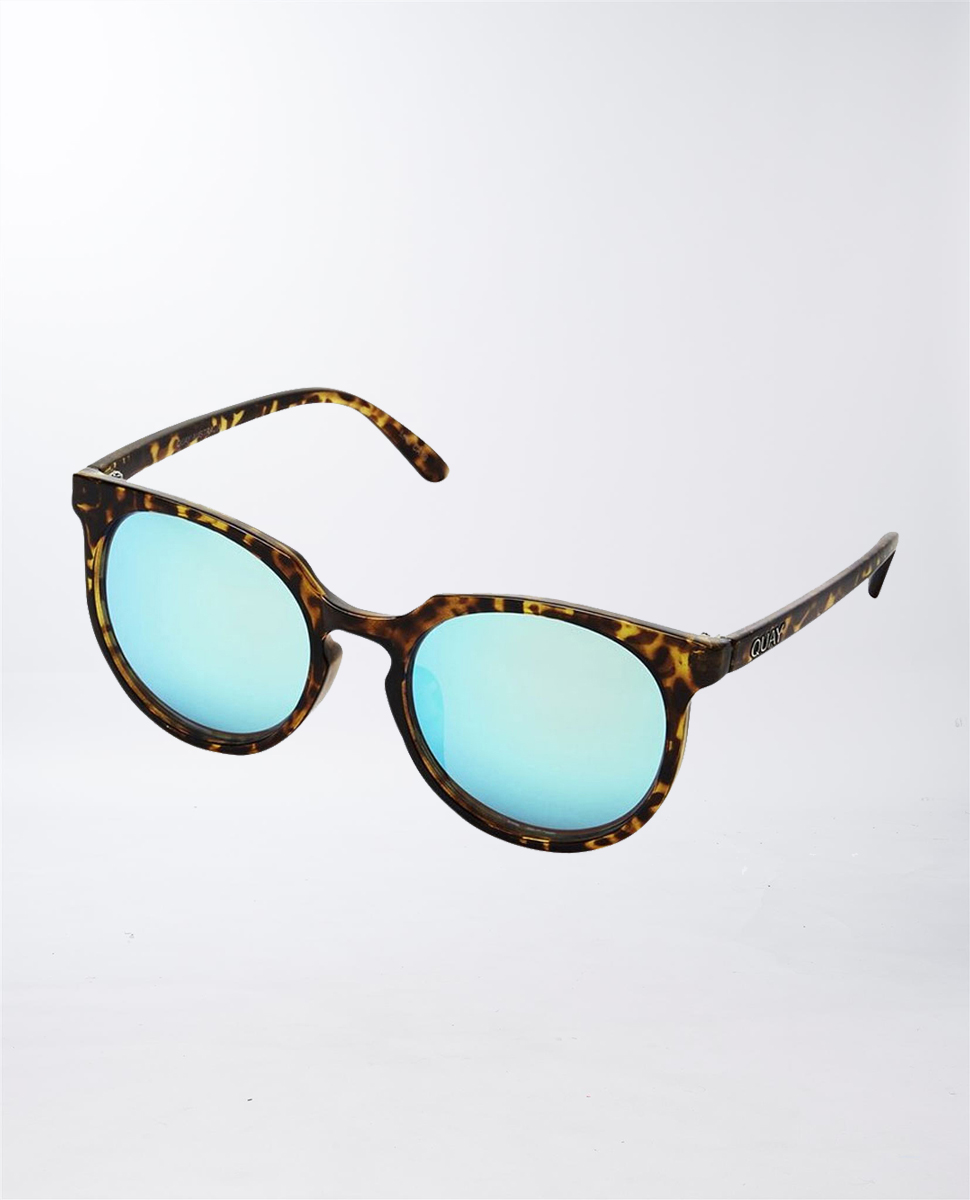 Quay Eyewear Dont Change Tortoise Blue Sunglasses