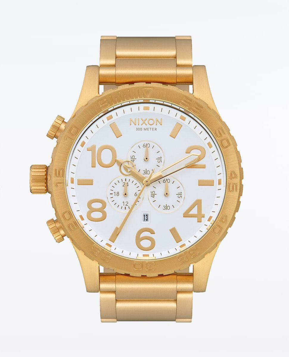 Nixon 51-30 Chrono Gold White Watch | Ozmosis | Watches