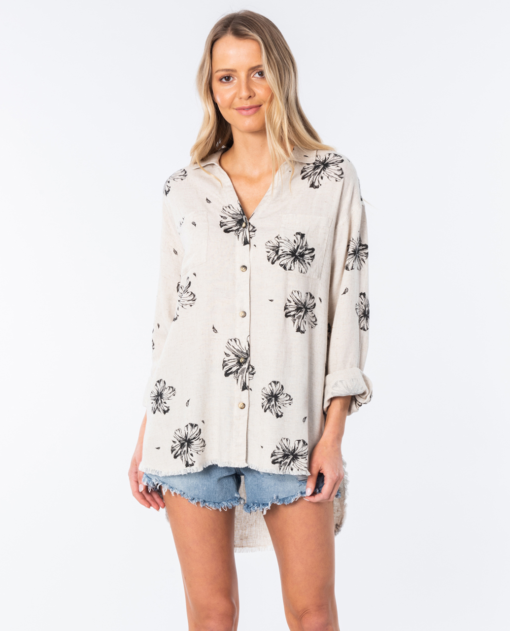 Rip Curl Coastal Hibiscus LS Shirt | Ozmosis | Womens