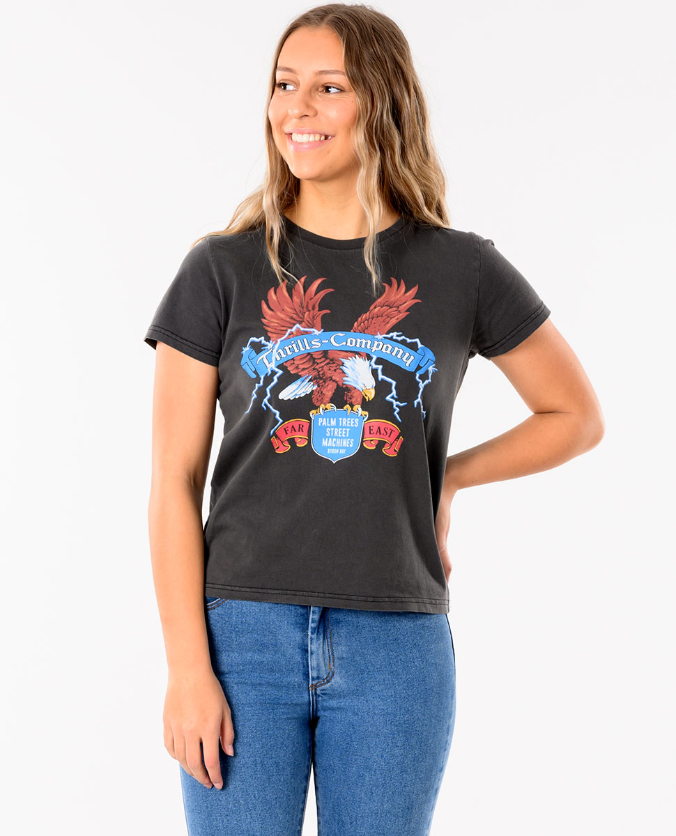 Thrills Electric Eagle Band Tee | Ozmosis | Womens