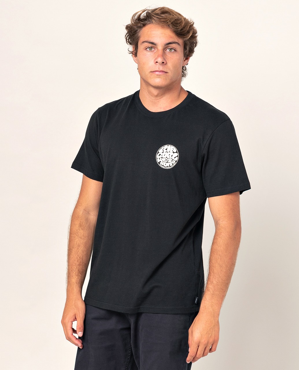 Rip Curl Wettie Essential Tee - Black | Ozmosis | T-Shirts & Polos