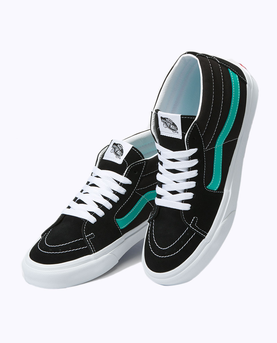 Vans Sk8-Mid Black/Waterfall | Ozmosis | Sneakers