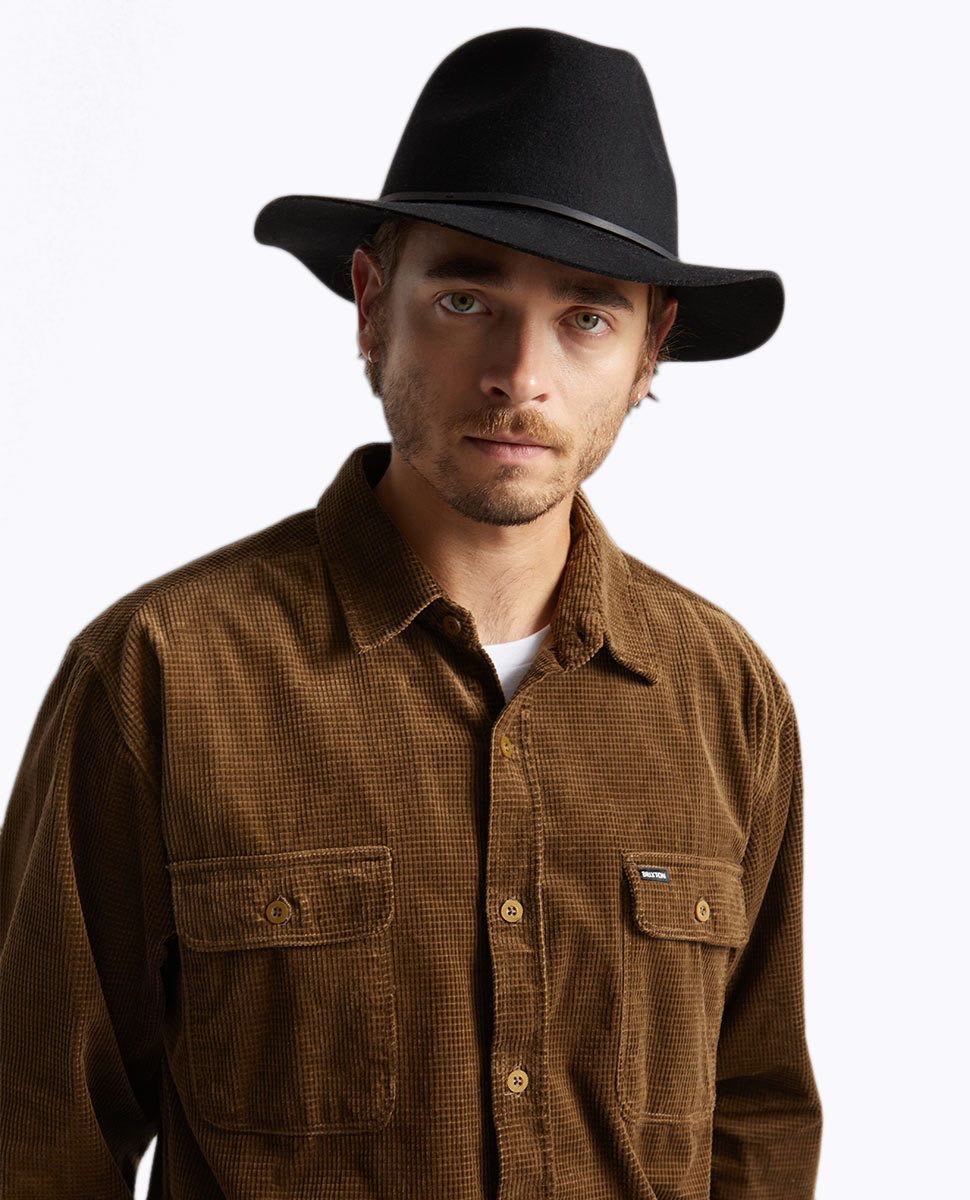 brixton wesley fedora brown