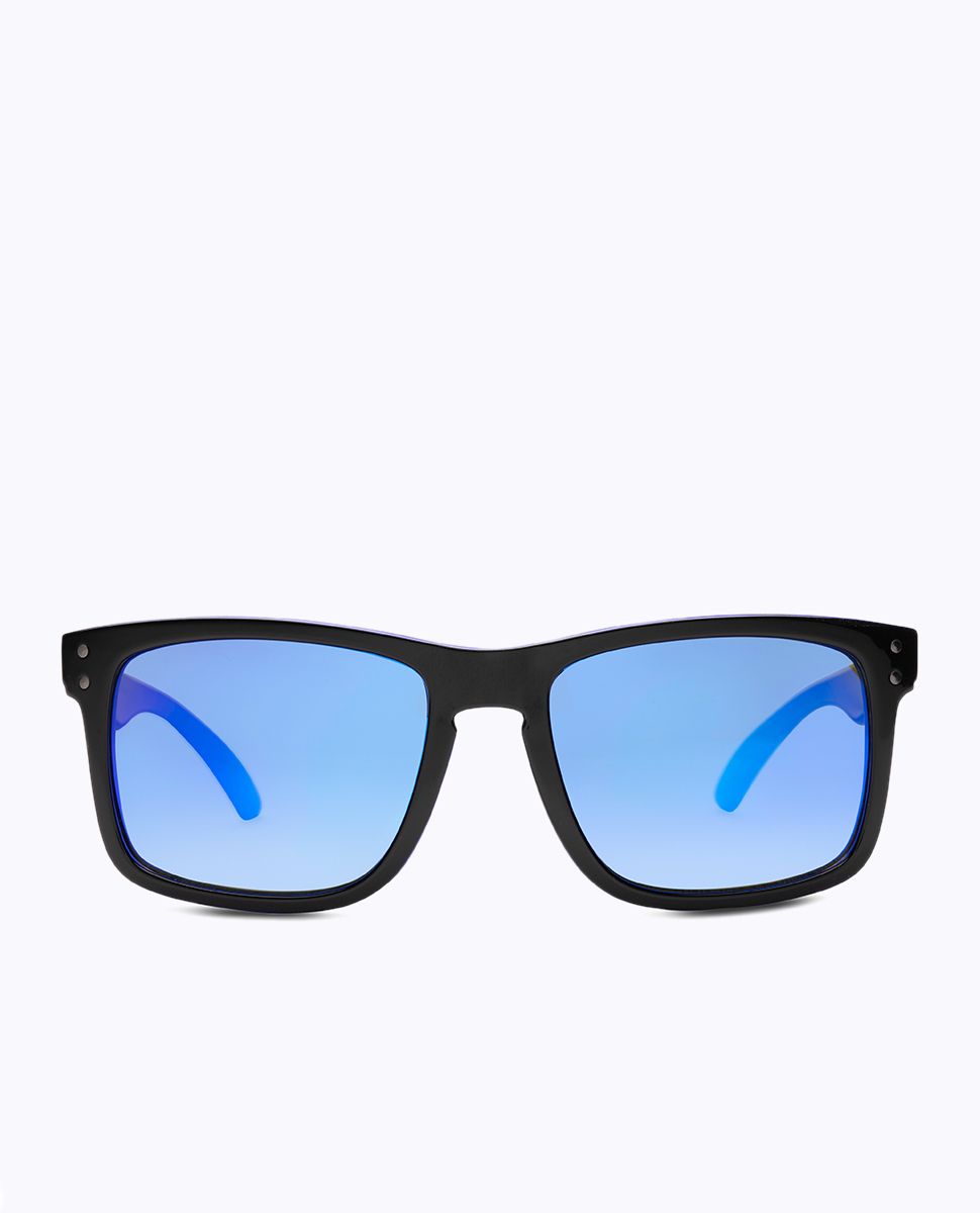 Liive Sunglasses Bazza Mirror Polarised Matte Black Xtal Sunglasses, Ozmosis