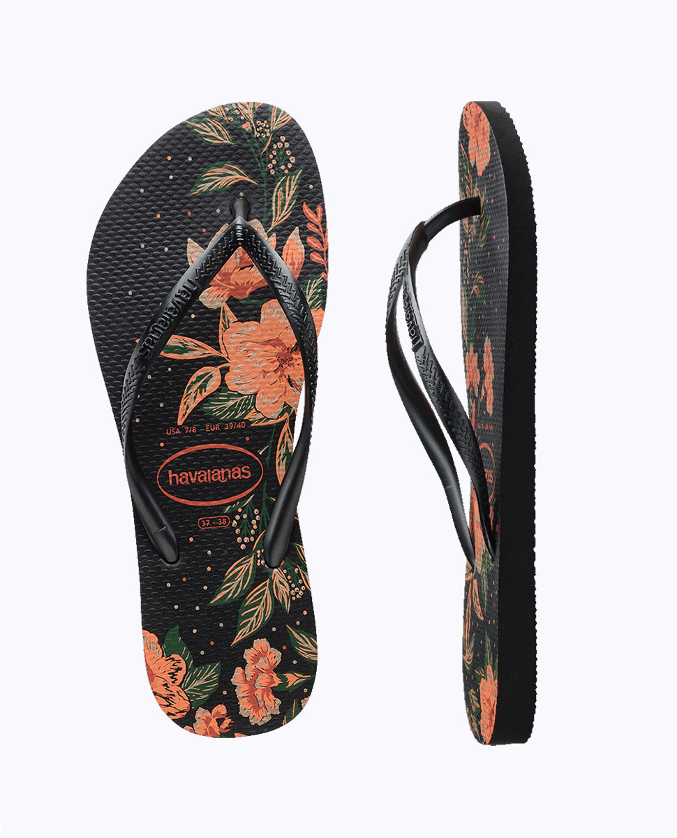 Havaianas Havs Slim Organic Black/ Dark Ash | Ozmosis | Sandals & Thongs