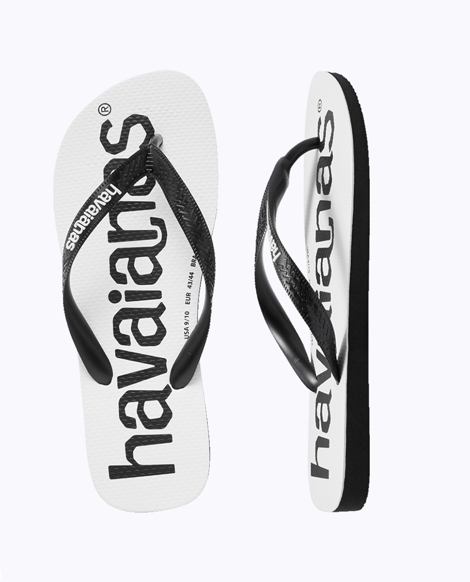 Havaianas Top Logo White Black Ozmosis Sandals Thongs