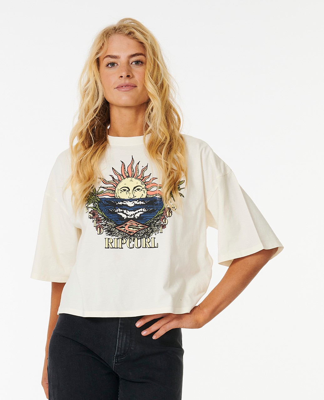 Rip Curl Shore Break Heritage Crop Tee | Ozmosis | Womens