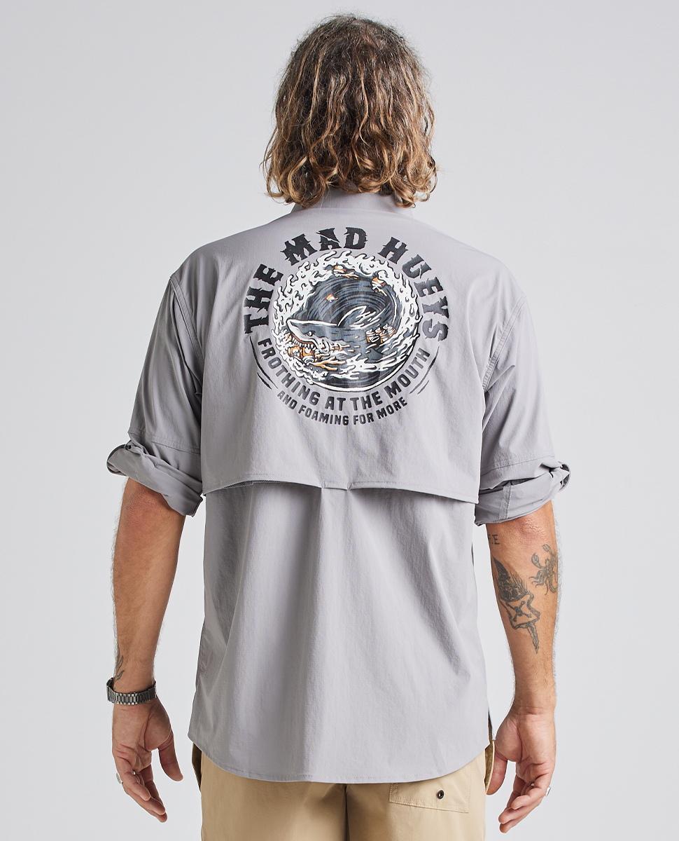 The Mad Hueys Foaming Shark Fishing Shirt | Ozmosis | Mens