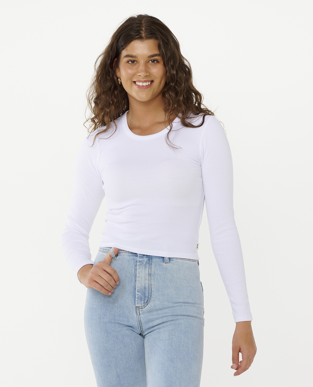 Classic Ribbed Long Sleeve Tee