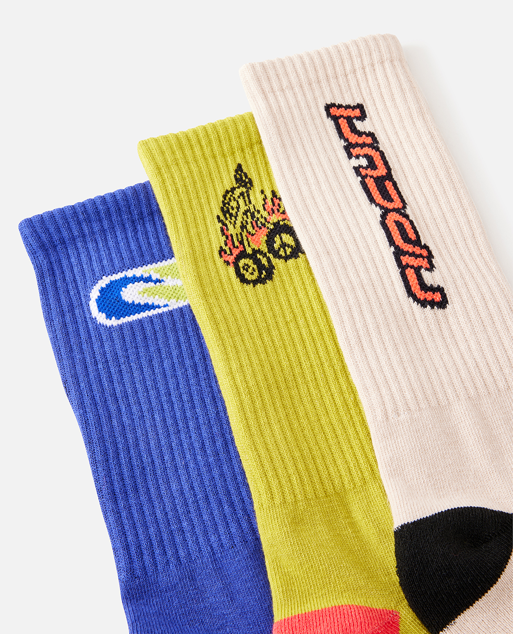 Retro Crew Sock 3 Pack - Unisex