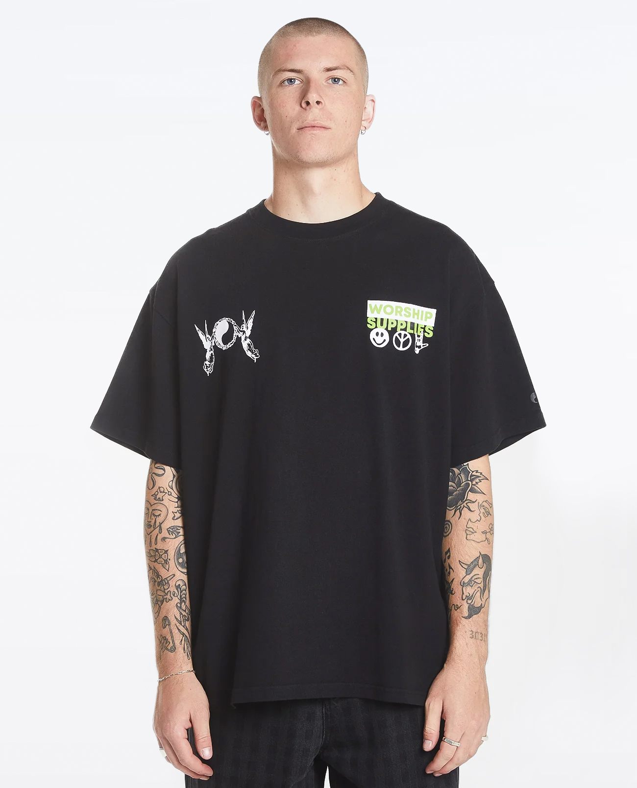 Damnation Oversize Tee-Blac