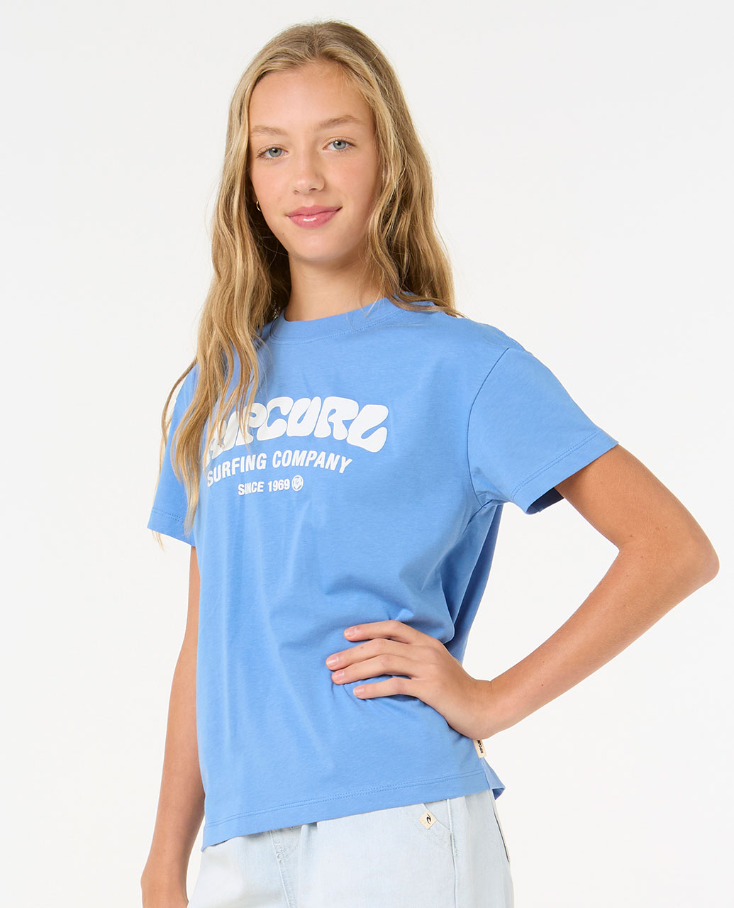 Surf Puff Relaxed Tee - Girls