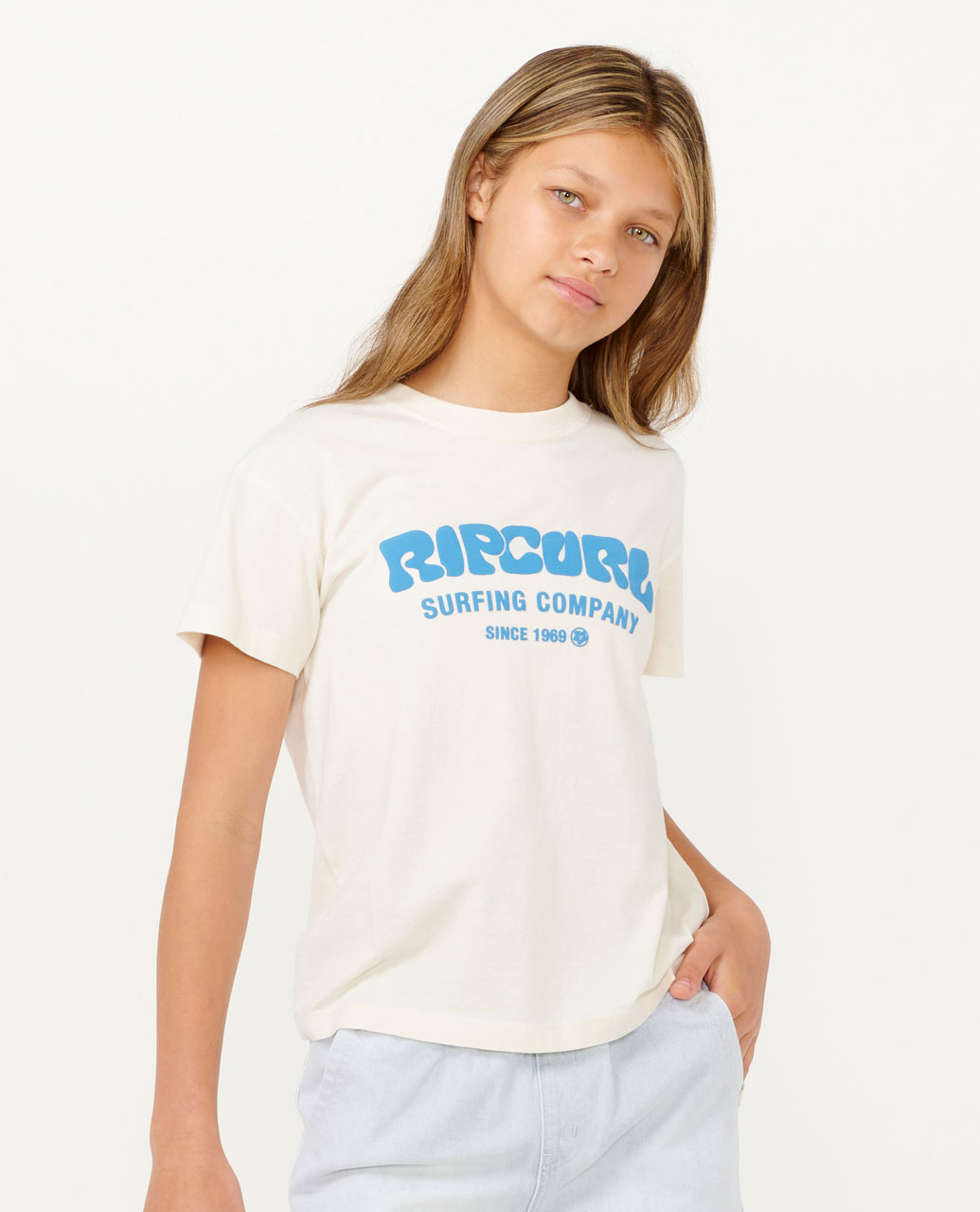 Surf Puff Relaxed Tee- Girl