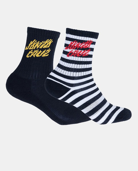 Flame Strip Crew Sock