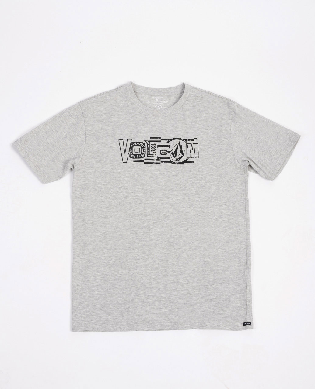 Jumbled SS Tee-Heather Grey