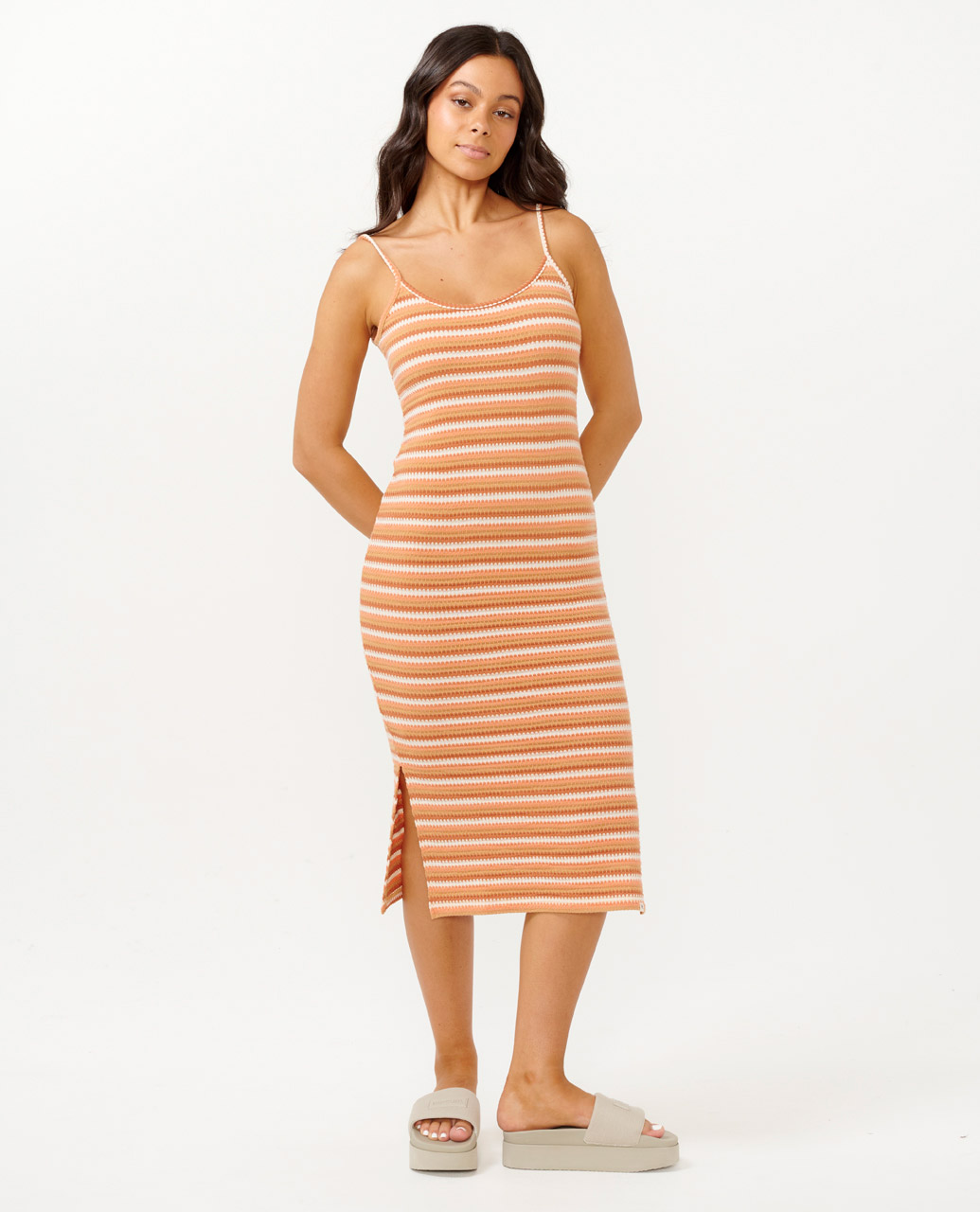 Bobbi Stripe Midi Dress