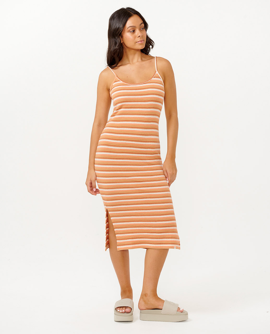 Bobbi Stripe Midi Dress