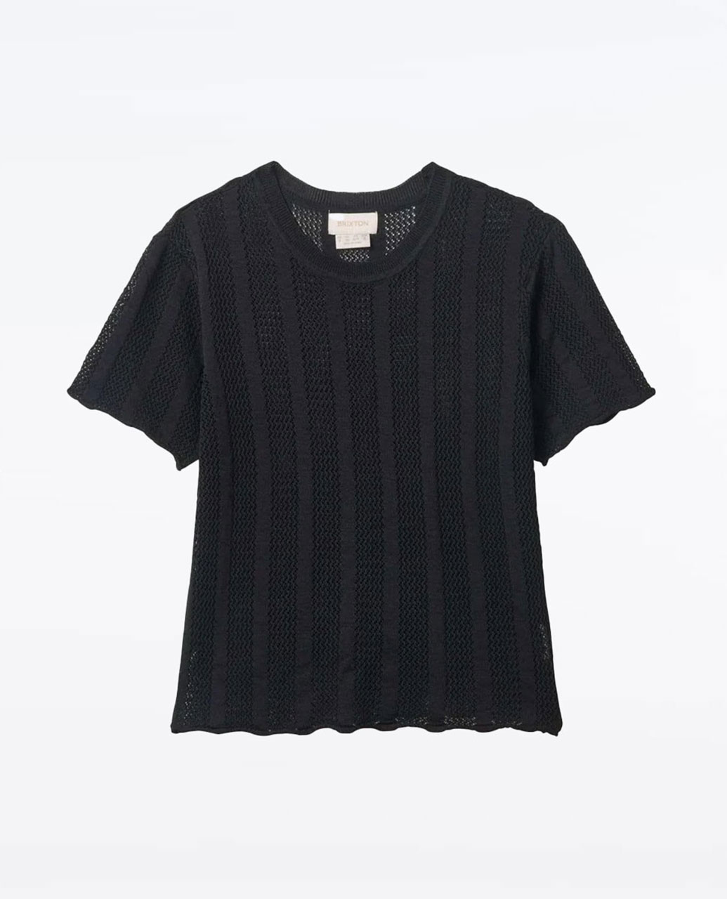 Sheer Knit Top Short Sleeve Top