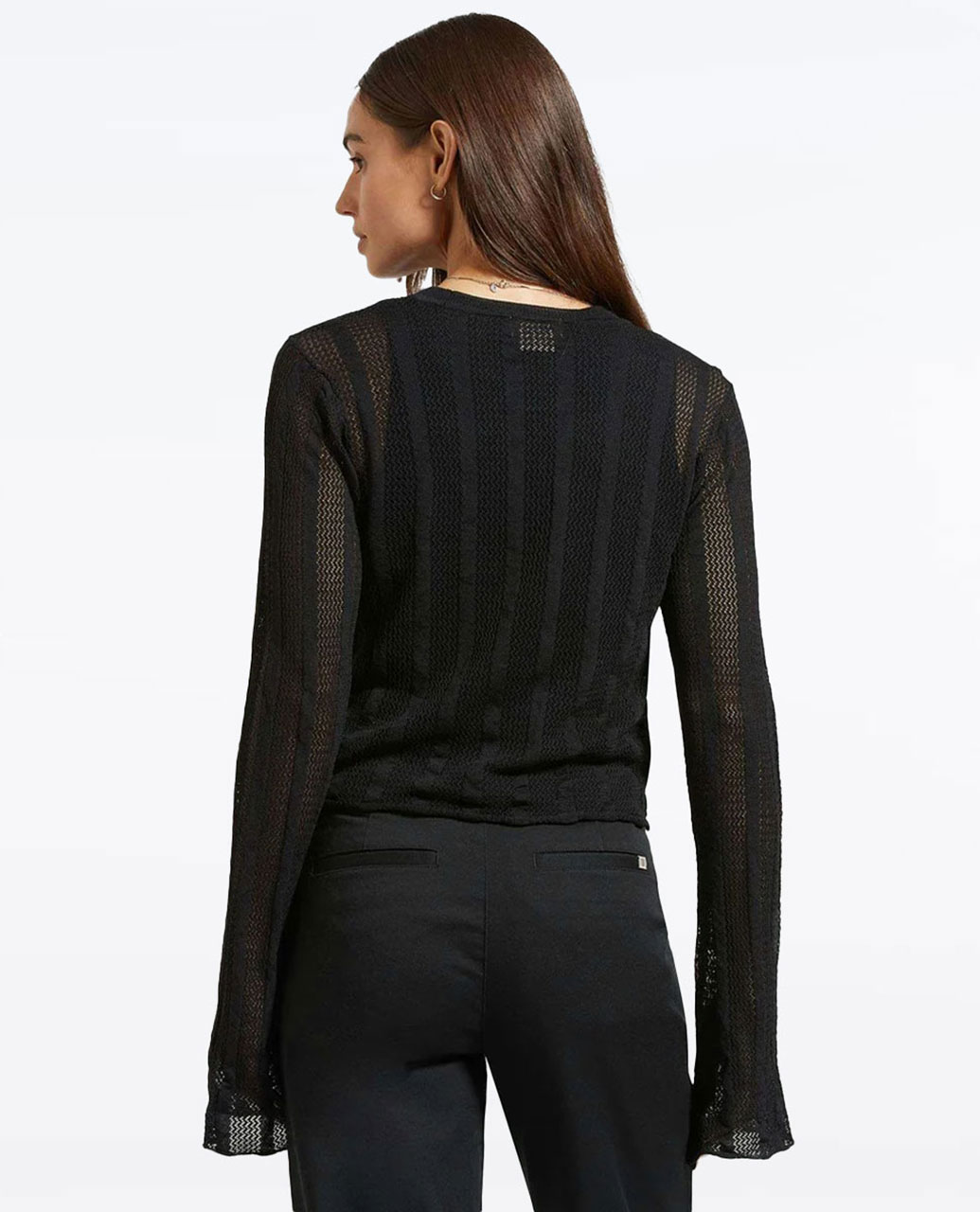 Sheer Knit Long Sleeve