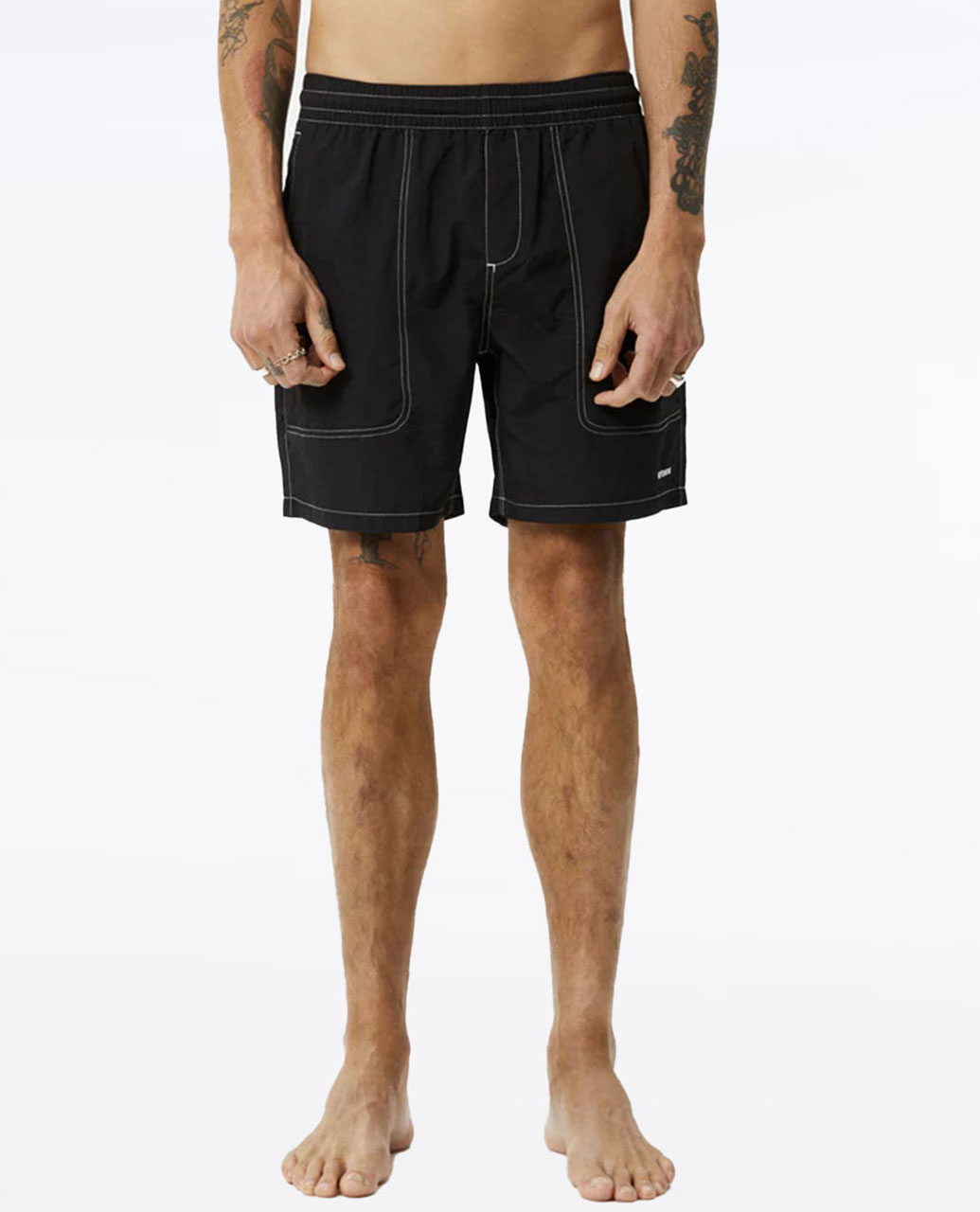 Recycled Swim Short 18 Blk