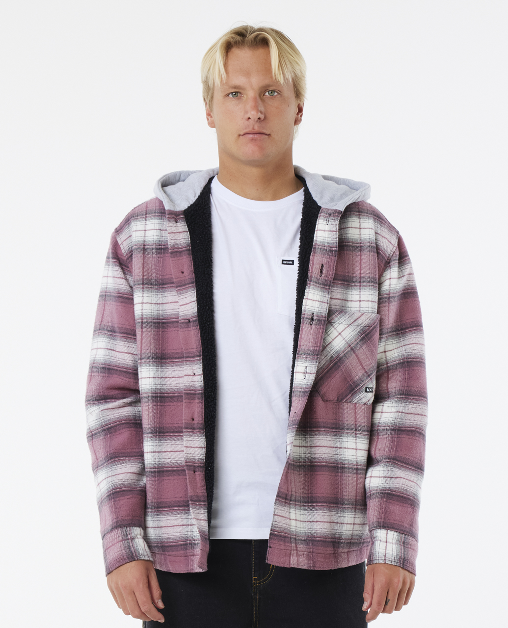 Hooded Flannel Overshirt