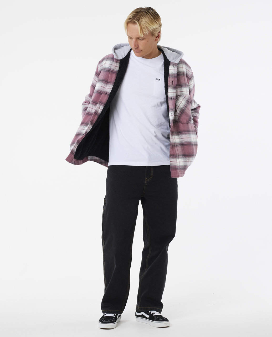 Hooded Flannel Overshirt