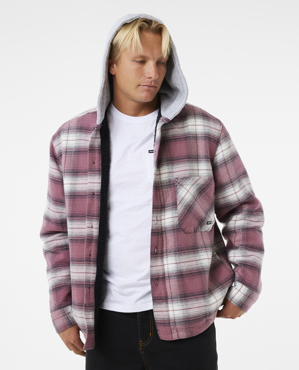 Hooded Flannel Overshirt