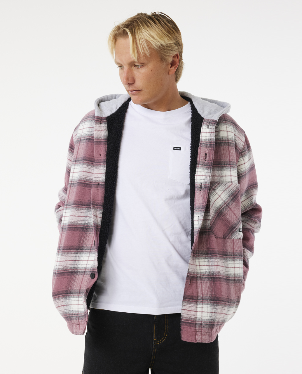 Hooded Flannel Overshirt