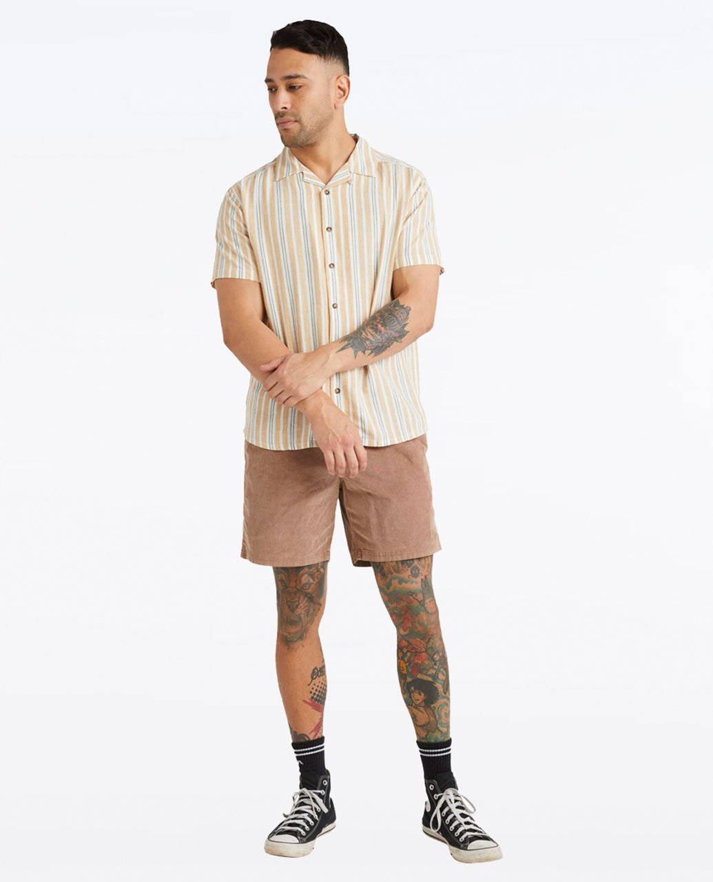 Beat StripeShort SleeveShirt