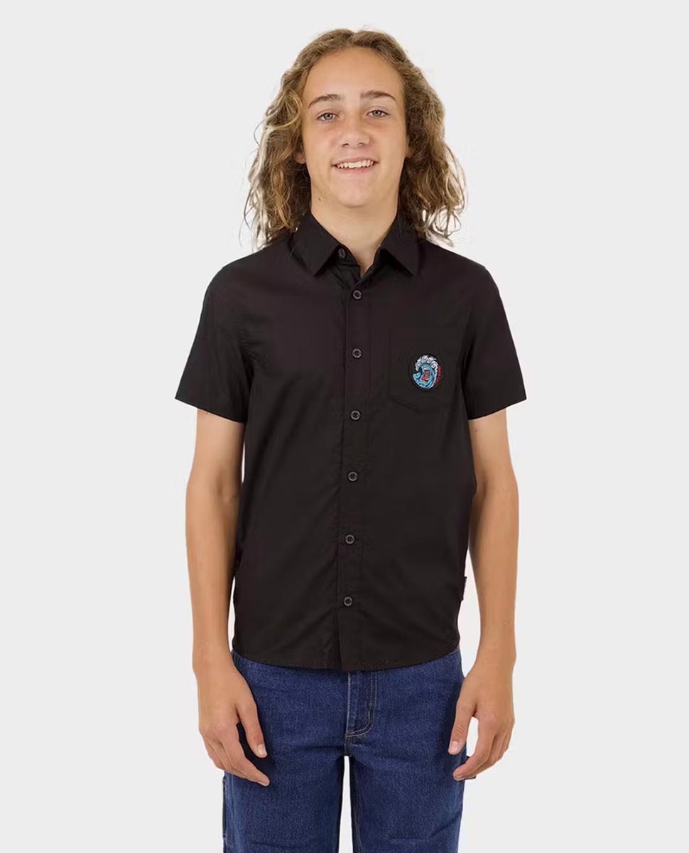 Screaming Wave Patch Short Sleeve Shirt