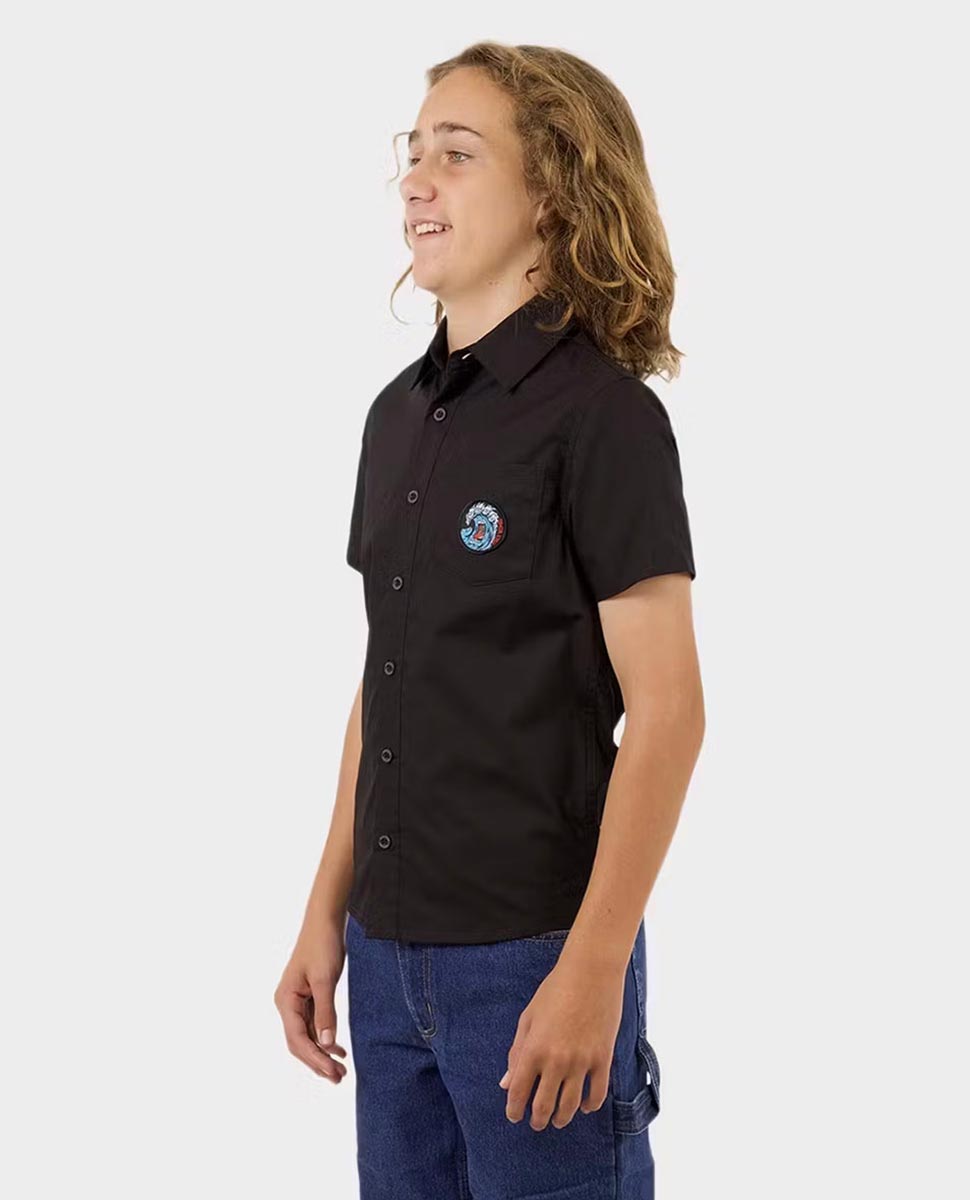 Screaming Wave Patch Short Sleeve Shirt