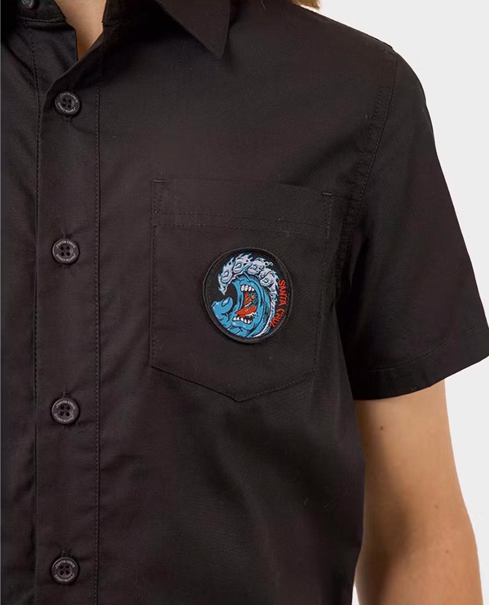 Screaming Wave Patch Short Sleeve Shirt