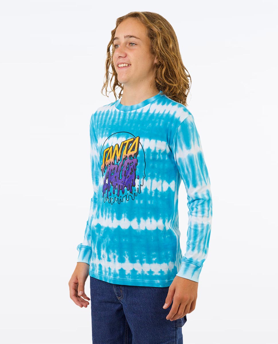 Rad Dot Hollow Front Long Sleeve Tee