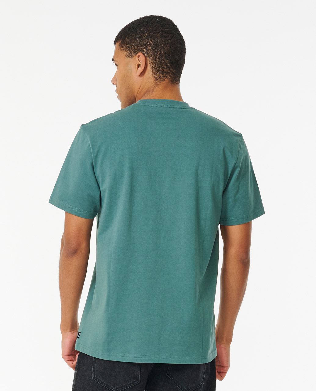 Fader Oval Tee-Bluestone