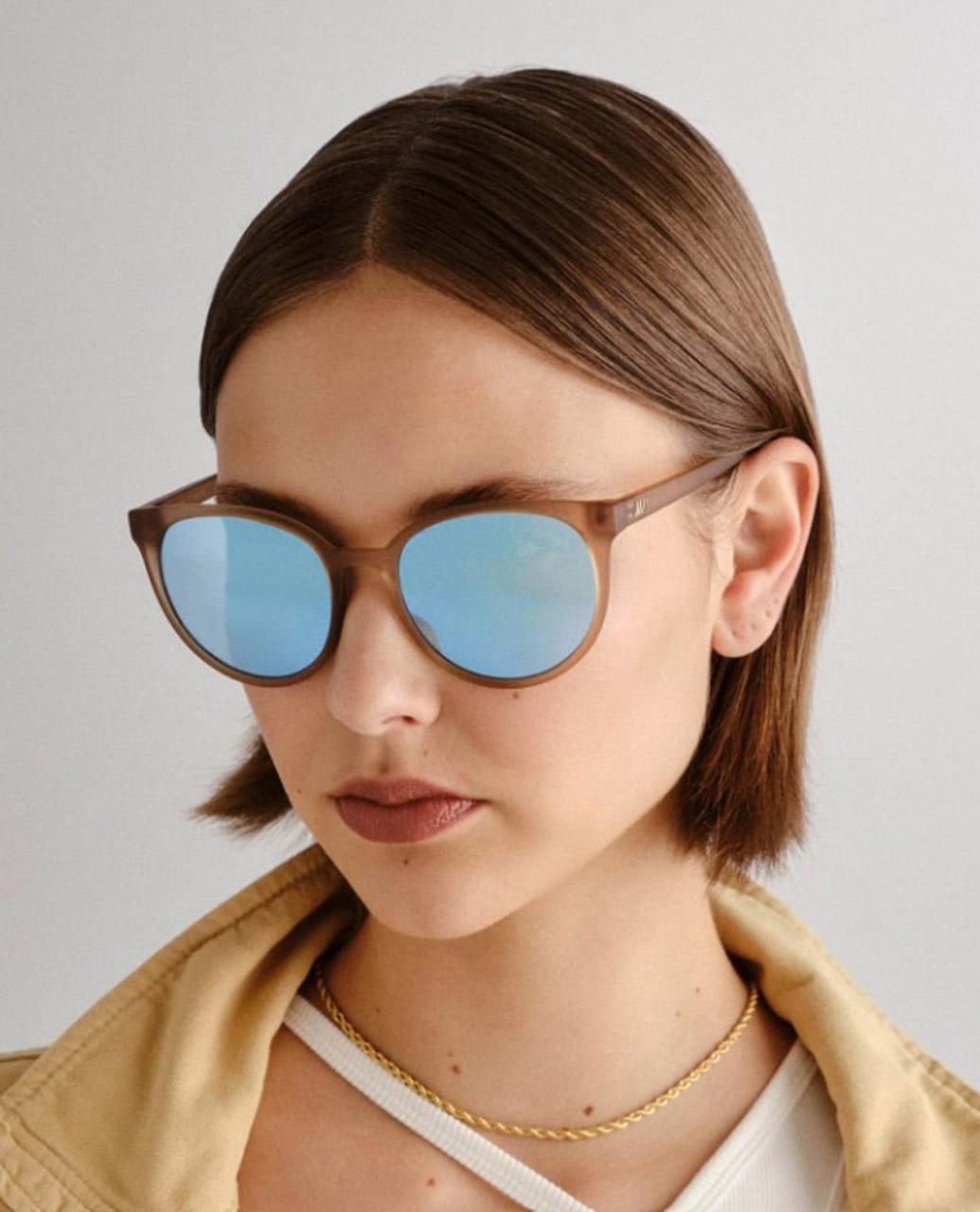 Armada Matte Stone Ice Blue Sunglasses