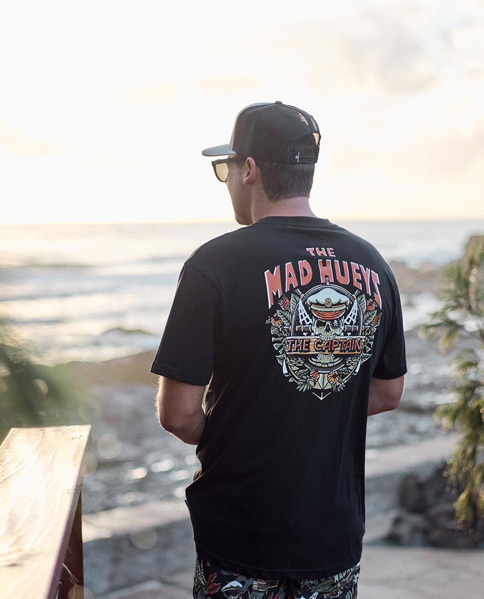 The Island Captain Tee-Black