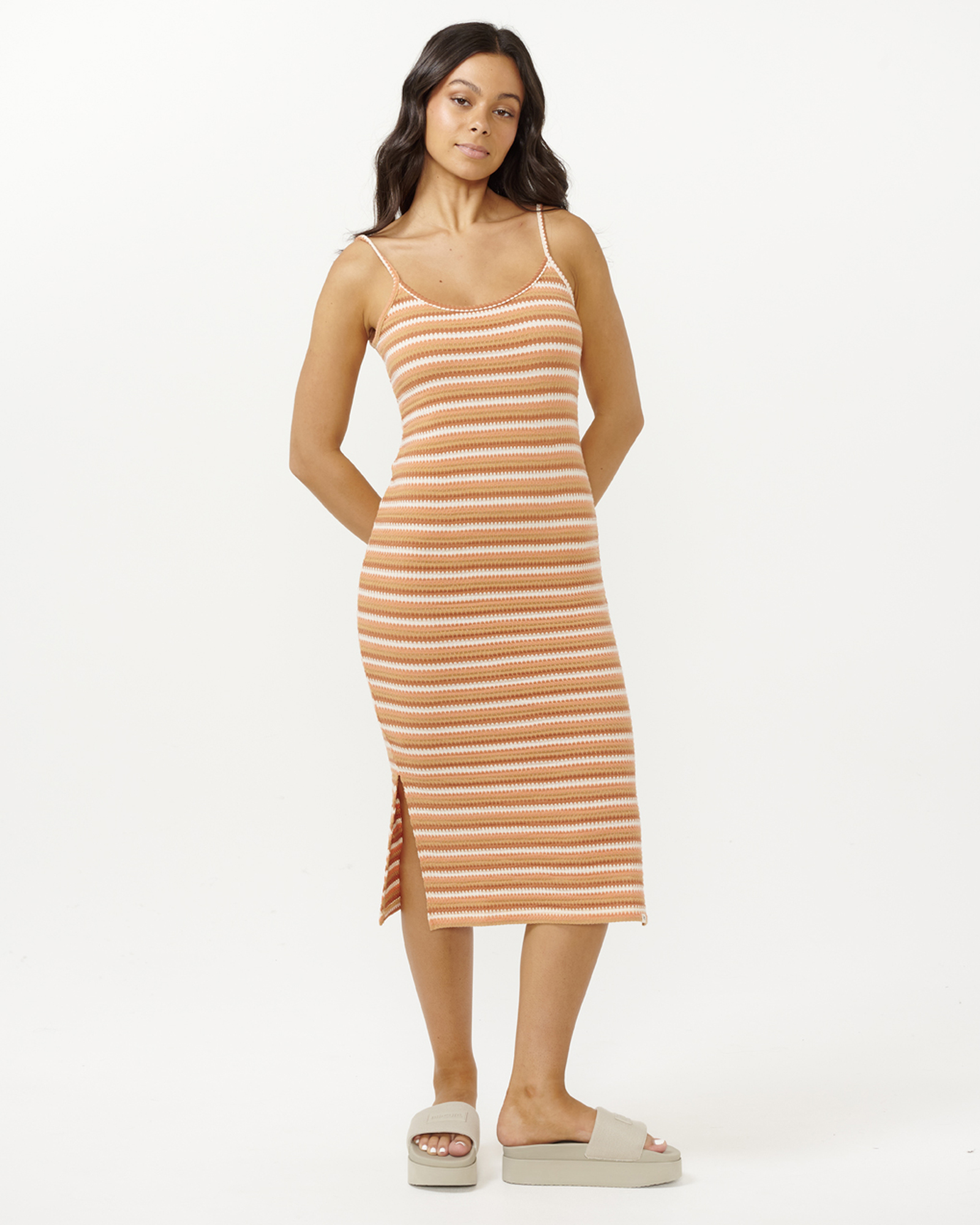 Bobbi Stripe Midi Dress