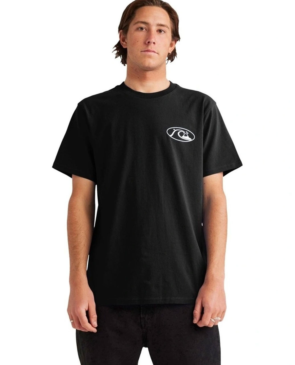 Bubble Check SS Tee-Black