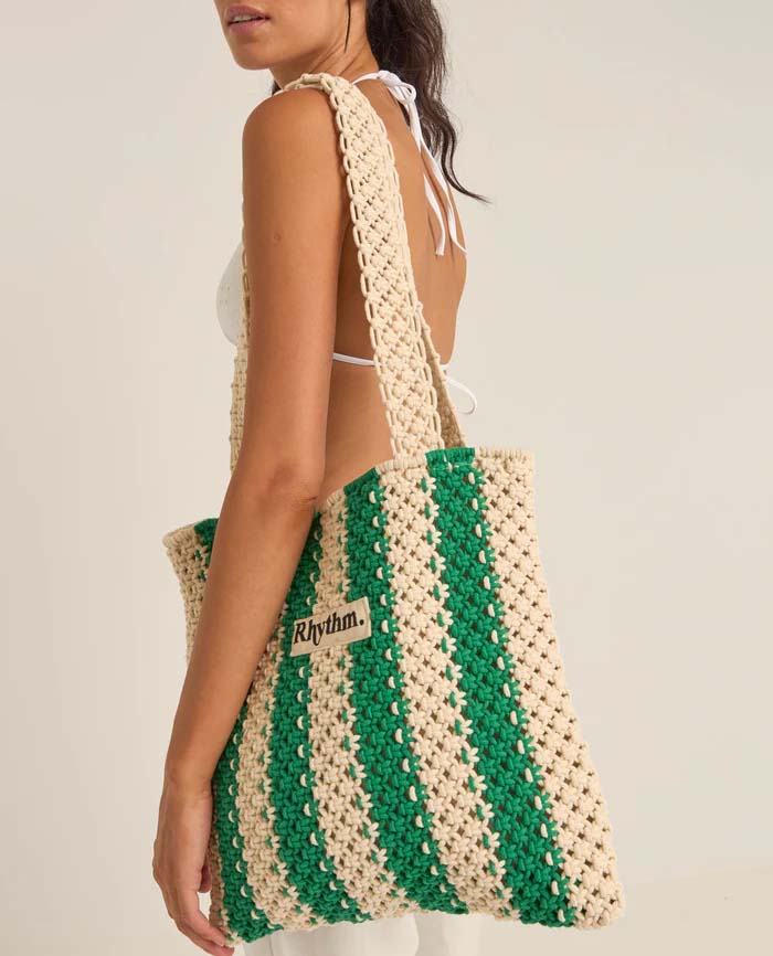 Dal Stripe Crochet Bag