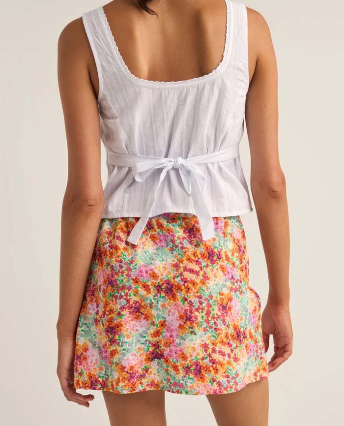 Sierra Floral Bias Mini Skirt