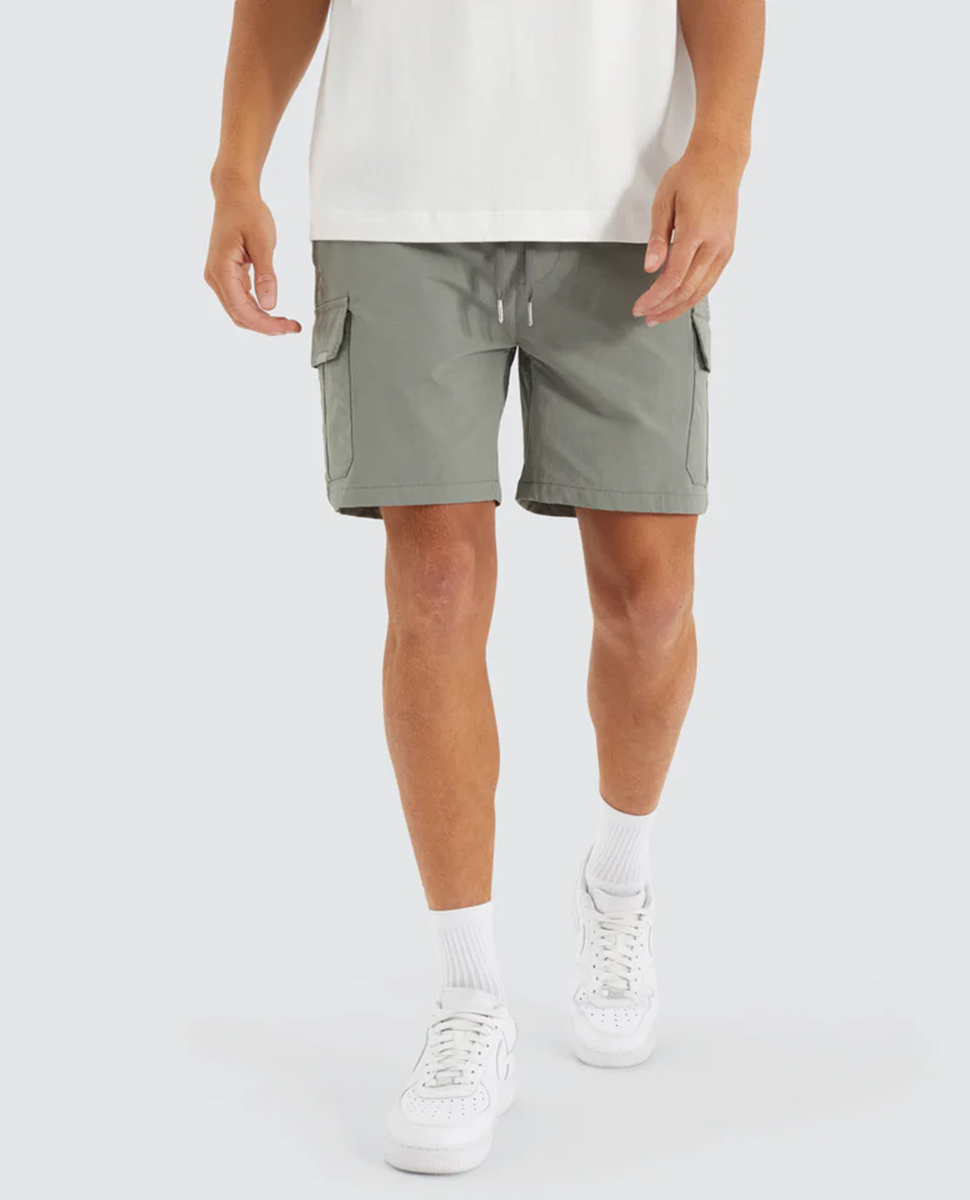 S150 Slim Cargo Short-Slate Grey