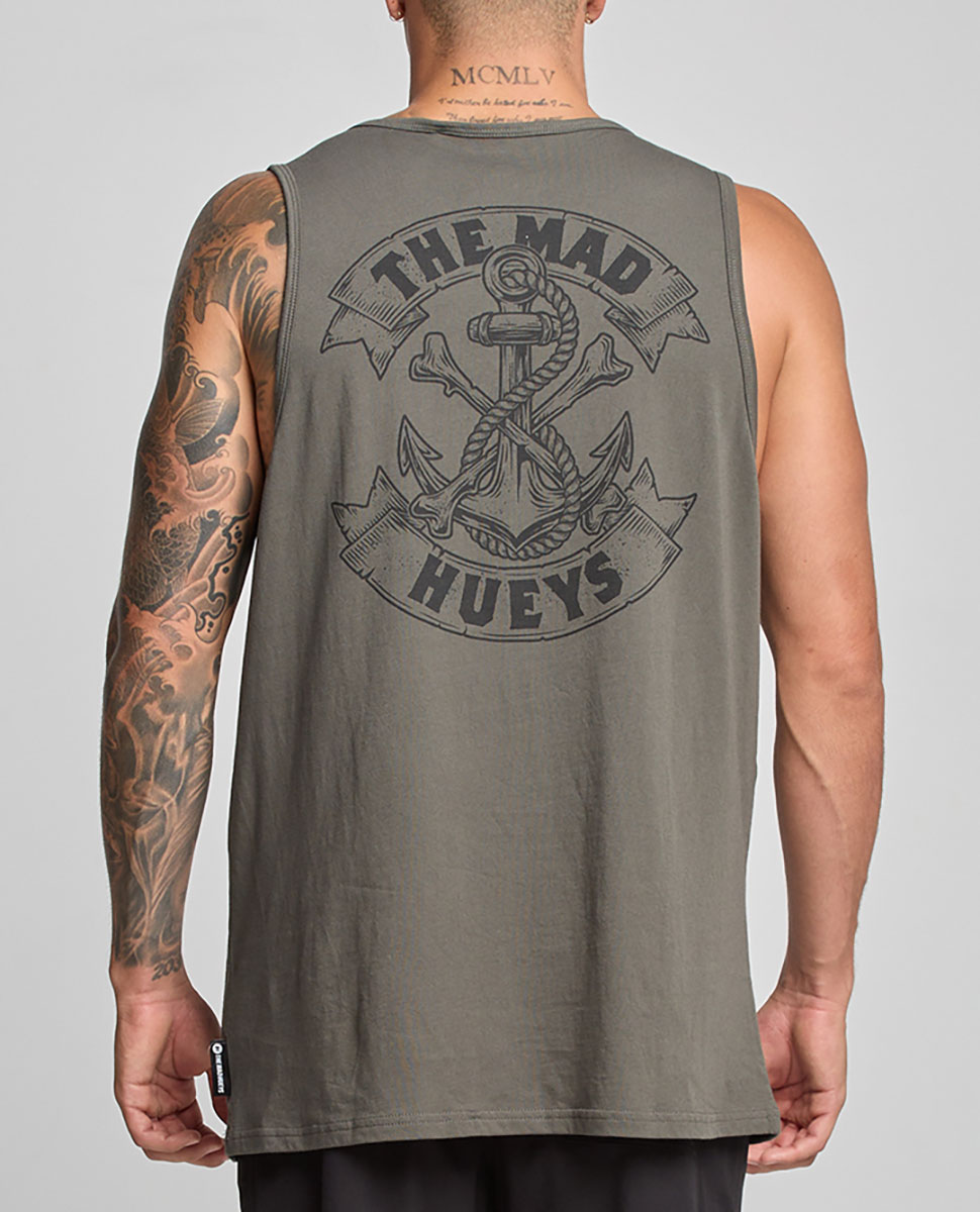 Anchor Bones Tank-Charcoal