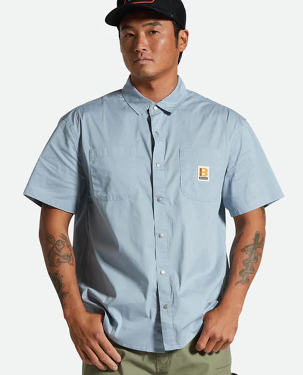 Builders Mechanic Shirt-Dusty Blue