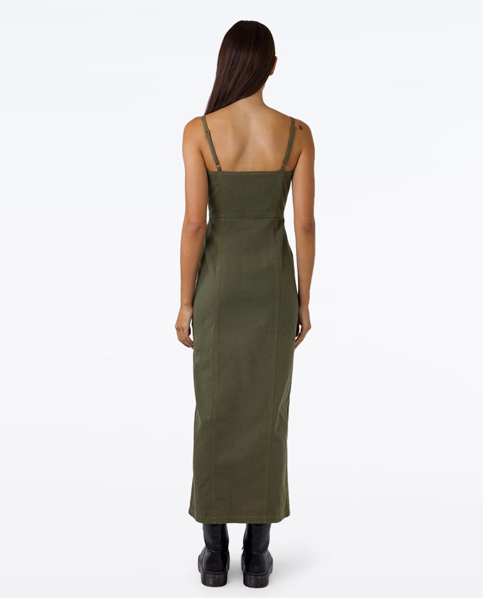 Jasper Light Canvas Midi Dress