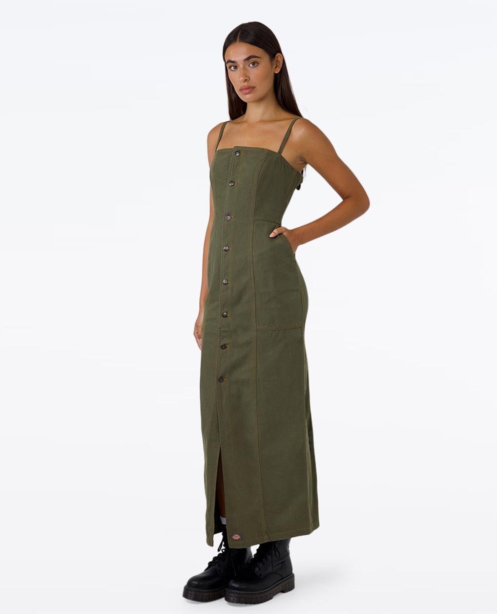 Jasper Light Canvas Midi Dress