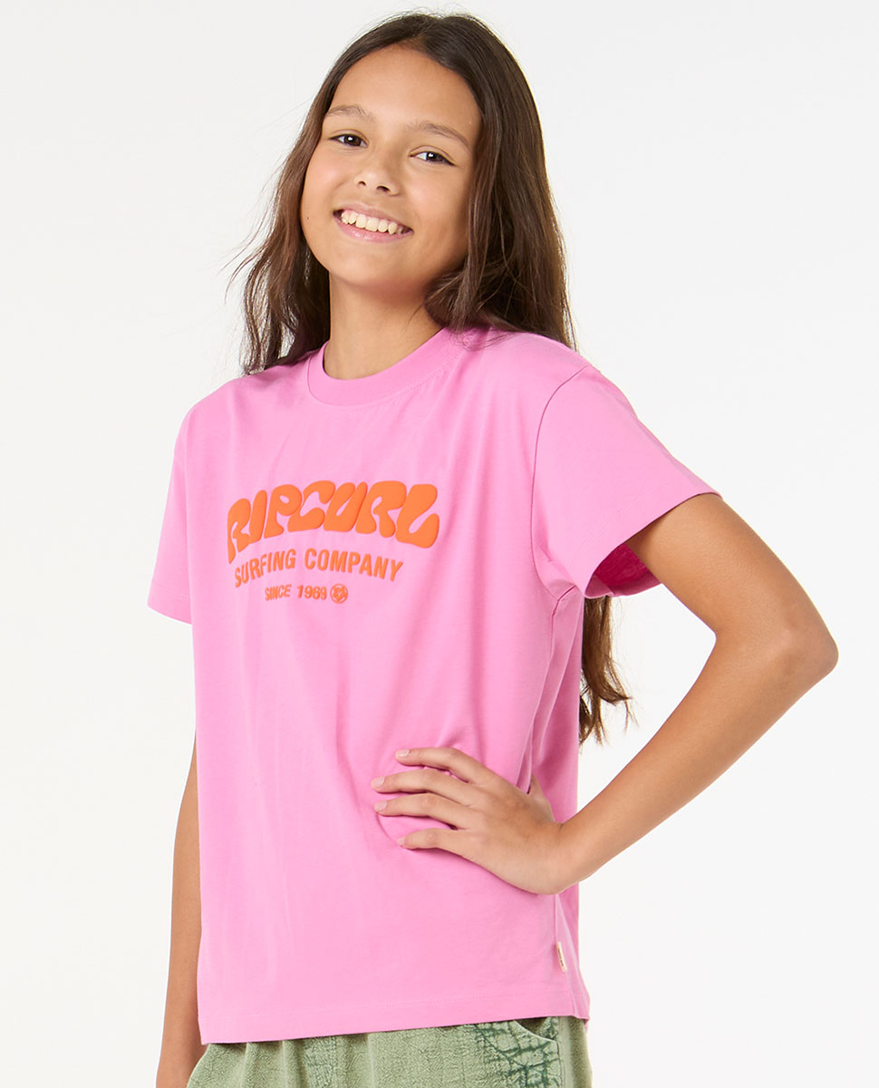 Surf Puff Relaxed Tee - Girls