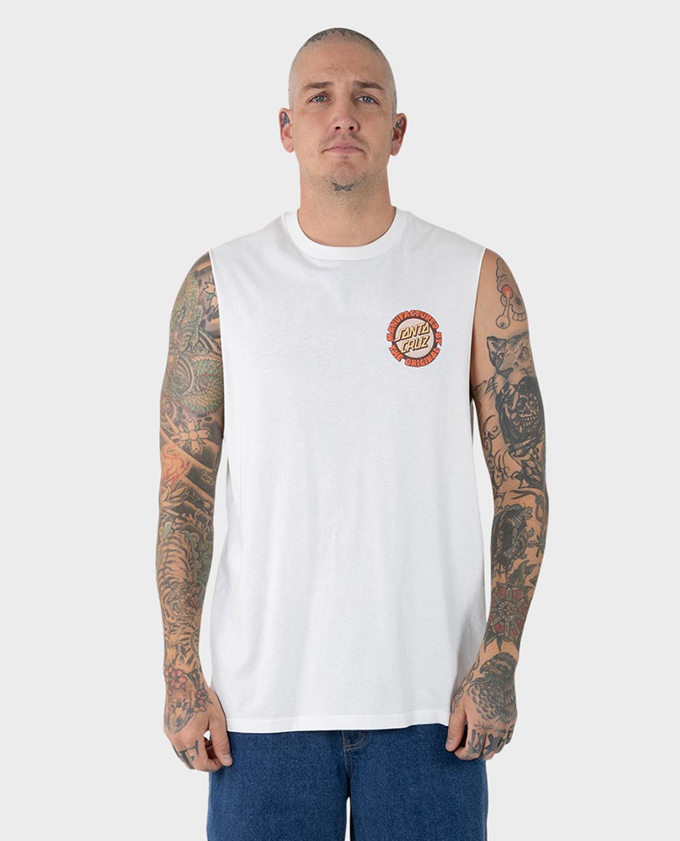 Standard Fit Muscle Tee-Off White