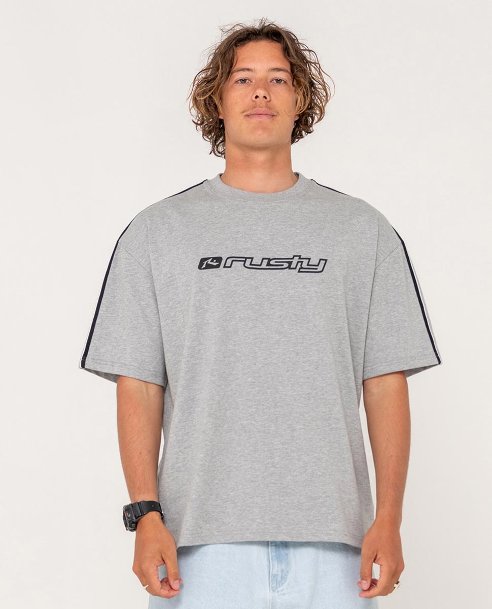 Gaffa Taped Short Sleeve-Grey