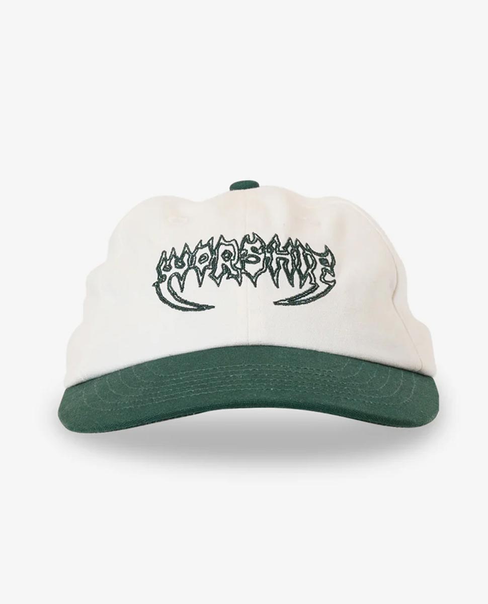 Worship Slicer 6 Panel Hat Crm Grn